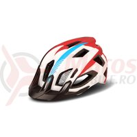 Casca Cube Helmet Quest Teamline alb/albastru/rosu