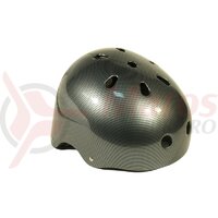 Casca protectie - Altrix - DIRT/BMX, negru-gri, carbon design
