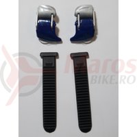 Catarama + chinga pantofi ciclicm Shimano pentru SH-M182 Argintiu/Albastru