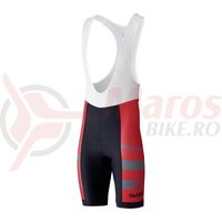 Colanti scurti cu bretele Shimano team red