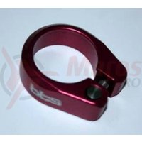 Colier pentru tija de sa 31.8 mm BTS rosu
