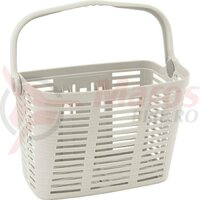 Cos fata Bellelli Plaza plastic alb cu suport