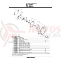 Cuveta Shimano FC-6600 stanga B.C.1.37X24T filet englezesc