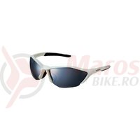 Eyewear Shimano CE-S61RPL frame metallic white/black lences polarized grey red revo hydrophobic clear hydrophobic