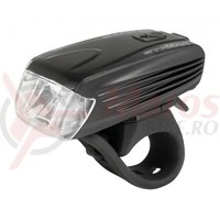 Far fata Force Stream 400lm USB negru