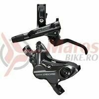 Frana pe disc Shimano J-KIT Deore BL-M6100(L) BR-M6120(F) fara adaptor placute metal fara aripioare de racire furtun SM-BH90-SS 1000mm