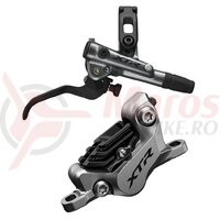 Frana pe disc Shimano XTR BL-M9120(R) BR-M9120(R) fara adaptor placute resin cu aripioare de racire furtun SM-BH90-SBM 1700mm negru
