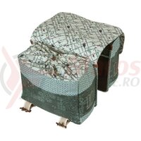 Geanta dubla portbagaj, Basil, 35L, verde floral boem
