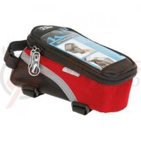 Geanta M-Wave Tope Tube fixare 3 puncte negru/rosu