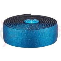 Ghidolina Supacaz Bling Tape - albastru anodizat w/ capace albastru anodizat + Silicone Gel