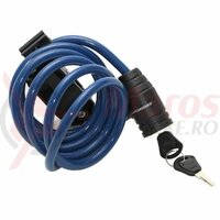 Incuietoare cablu CROSSER CL-369 10x1800mm albastru - cu suport