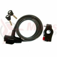 Incuietoare cablu CROSSER CL-823 10x1800mm - Negru