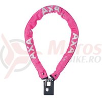 Incuietoare cu lant AXA Clinch 85x6 Pink soft