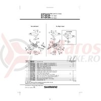 Indicator Shimano ST-EF29 stanga & suruburi de fixare