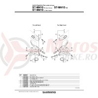 Indicator Shimano ST-M410 dreapta