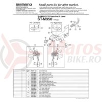 Indicator Shimano ST-M950 stanga