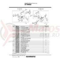 Indicator Shimano ST-M960 stanga