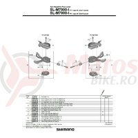 Indicator unit Shimano SL-M7000 dreapta
