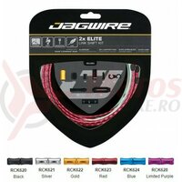 Kit bowden schimbator Jagwire 2 x Elite Link (RCK620) STS-EL Elite polished, alu. Links 5mm, negru (include toate piesele necesare montarii-max.2060mm) AM