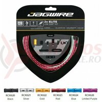 Kit bowden schimbator Jagwire 2 x Elite Link (RCK623) STS-EL Elite polished, alu. Links 5mm, rosu (include toate piesele necesare montarii-max.2060mm) AM