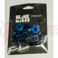 Kit pentru pedale Funn Black Magic (32 cuie schimbabile albastre, cheie 4mm)