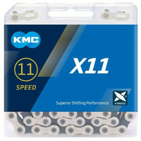 Lant KMC X11, 11 viteze, 1/2 x 11/128 118L Sil/Blk