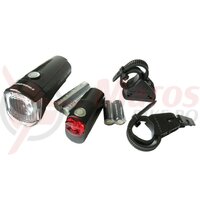 Set lumini fata-spate Trelock I-Go Sport LS 350/LS 710 Kombi black