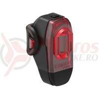Lumina spate Lezyne LED KTV 10 lumeni, USB rechargeable, 1 mod, black
