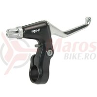 Maneta frana 3-finger black/silver, stanga