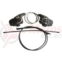 Manete de schimbator Shimano Tourney SL-RS35 6x3v stanga neindexata Revo cablu 1800/2050 mm camasa neagra 600/600/300mm