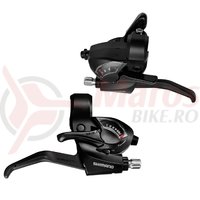 Manete schimbator/frana Shimano Tourney ST-EF41 7x3v cu cabluri negre