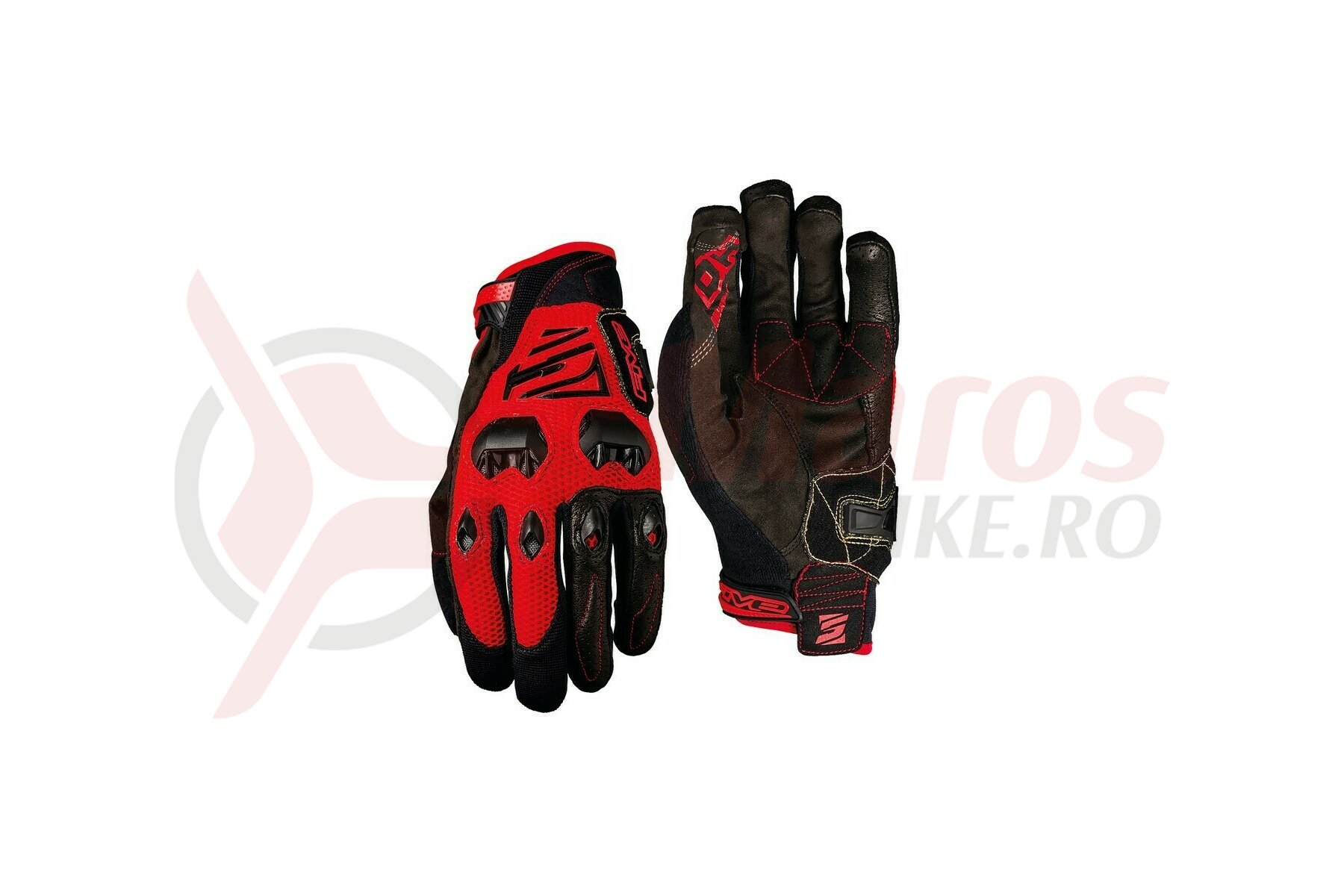 puff Amplifier Decay Manusi Five Gloves DOWNHILL men's, red