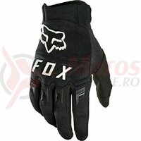 Manusi Fox Dirtpaw Glove - Black [Black/White]