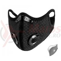 Masca ROCKBROS anti-smog+ filtru, Black LF2014-1