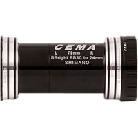 Monobloc BBright46 pentru BB30/PF30 W: 79 x ID: 46 mm Stainless Steel - Black, Interlock