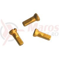 Niplu spita Sapim aluminiu 12mm galben