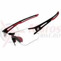 Ochelari ROCKBROS frameless, photochromic UV400, negru-rosu