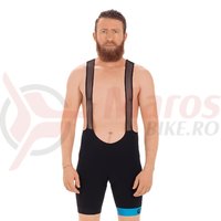 Pantaloni Cube SLT BIB Shorts negru/albastru