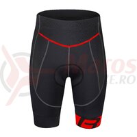 Pantaloni Force B30 Cu Bazon din Gel Negru/Rosu