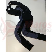 Pantaloni Shimano performance Premium WFG cu bretele cu bazon negru/gri