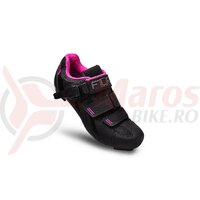 Pantofi ciclism FLR F-15 III Pro Road negru/roz