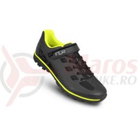 Pantofi ciclism FLR Rexston Mtb negru/galben neon