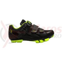 Pantofi FLR Elite MTB F-65 negru/galben neon