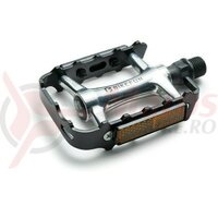 Pedala Bikefun MTB Mountainer aluminiu, negru