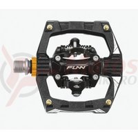 Pedale Funn Ripper platforma & SPD negru anodizat si pini aurii