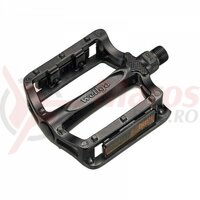 Pedale Wellgo B133 alu corp+cuie turnate negre, 410gr
