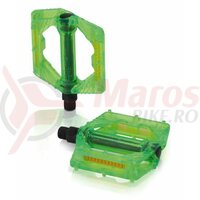 Pedale XLC PD-M16 green transparent
