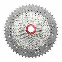 Pinioane Sunrace CSMX80 EA1R, pe caseta, 11-51T, 11 vit, argintii/rosu, AM