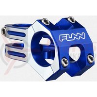 Pipa Funn Funnduro DJ 31,8mm L45mm albastru anodizat cu laterale argintii