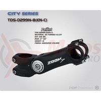 Pipa reglabila Zoom TDS D299N-8Fov alu L125mm 31,8mm unghi -10+60' neagra